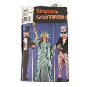 Simplicity 5983 Sewing Pattern Sizes XS-XL Patriotic Abe Liberty Uncle Sam UNCUT